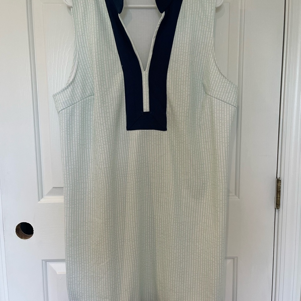 Simply Southern Navy and light green dress
